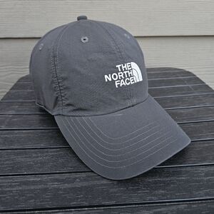 The North Face Packable Hiker Hat Dark Gray Crushable Logo Cap Embroidered OS
